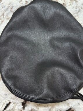 Eric Javits Black Leather Beret
